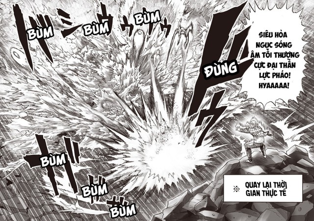 One Punch Man chap 201: Garou bật mode san bằng tất cả, thánh phồng Saitama chính thức xuất hiện - Ảnh 3.