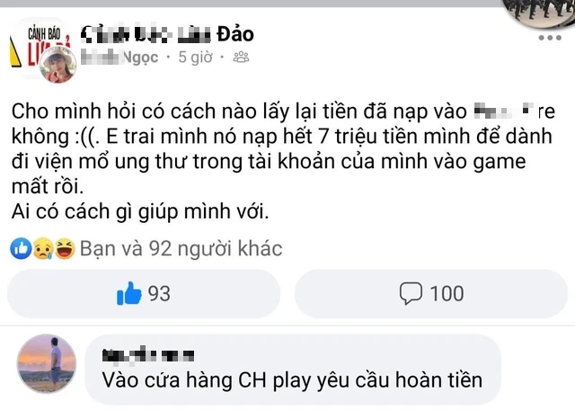 MXH Việt dậy sóng: Chị gái kêu cứu vì em trai lấy tiền dành dụm mổ ung thư để nạp “game quốc dân” - Ảnh 2.