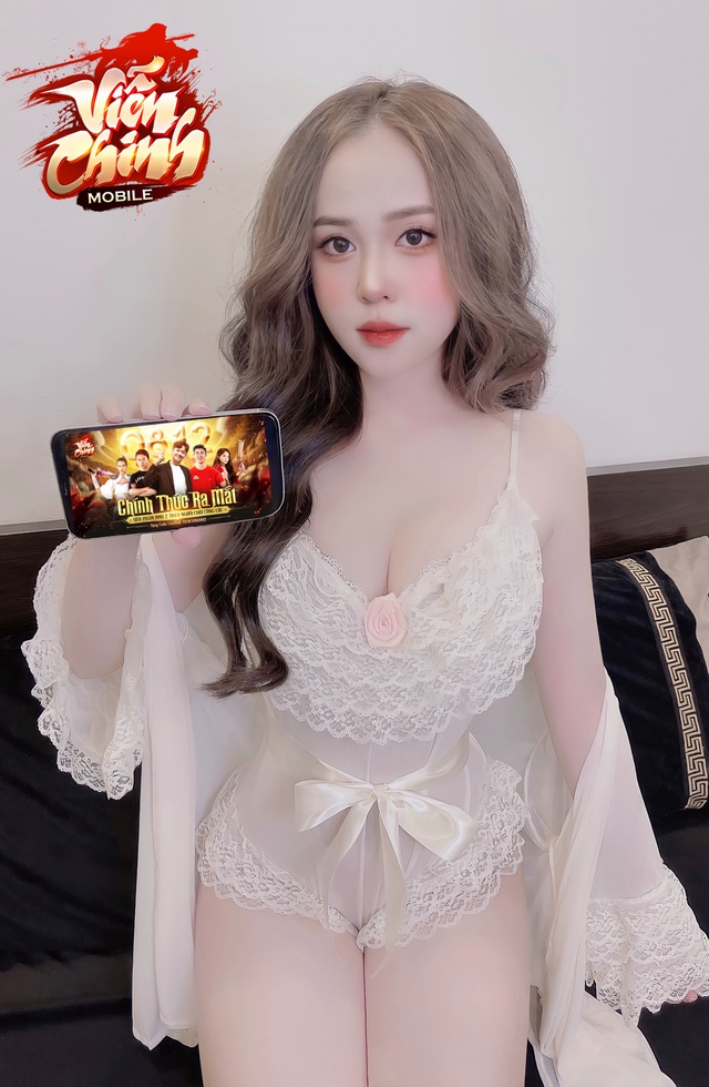 Vòng 1 ngoại cỡ sắp bung khỏi áo 2 dây trễ nải, loạt gái xinh tra tấn game thủ bằng những bức ảnh hư ngay giữa đêm - Ảnh 8.