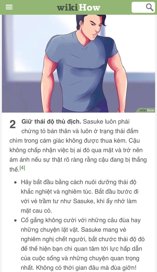 Bạn là wibu nhưng đã chán nản với bản thân? Hãy để WikiHow hướng dẫn bạn cách trở thành Sasuke - Ảnh 3.
