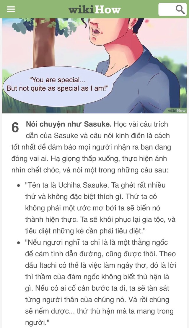 Bạn là wibu nhưng đã chán nản với bản thân? Hãy để WikiHow hướng dẫn bạn cách trở thành Sasuke - Ảnh 12.