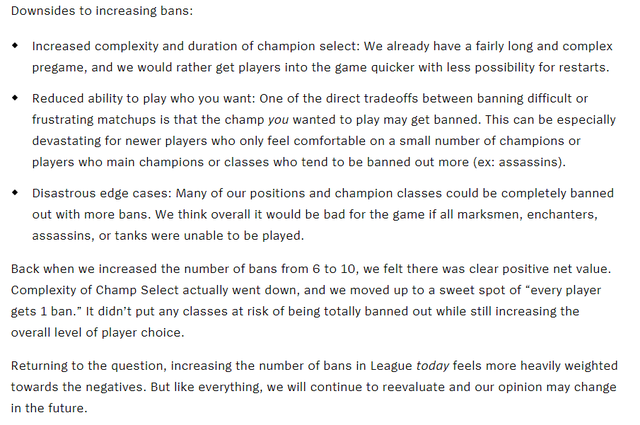 LMHT: Suýt chút nữa Riot Games đã nâng số lượt cấm ở chế độ xếp hạng lên con số 20 - Ảnh 2.