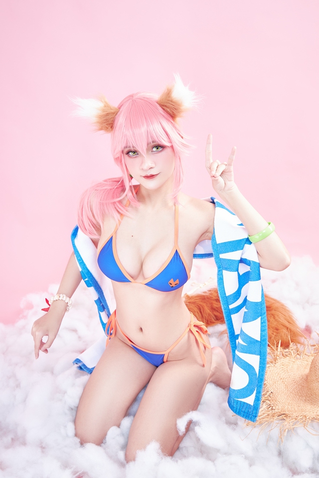 Ngột ngạt với vòng một căng tròn của cô nàng Tamamo-no-Mae qua bộ ảnh cosplay của nàng coser Việt - Ảnh 19.