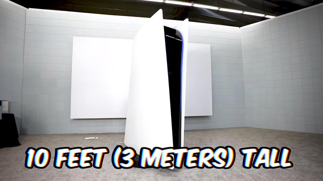 Youtuber chi 1,6 tỷ đồng để tạo ra chiếc PS5 khổng lồ có độ cao hơn 3 mét, giữ kỷ lục Guinness - Ảnh 1.