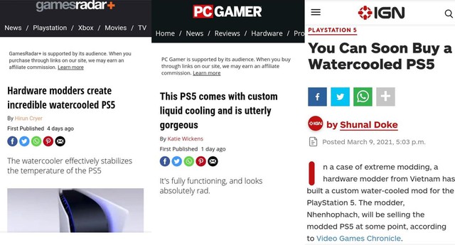 PS5 độ tản nhiệt nước của modder Việt được cộng đồng game thế giới khen ngợi - Ảnh 2.