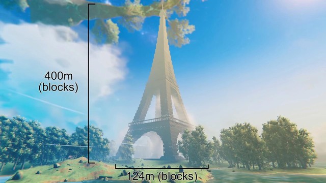 Game thủ tái hiện tòa tháp Eiffel vô cùng đồ sộ, tráng lệ trong Valheim - Ảnh 3.