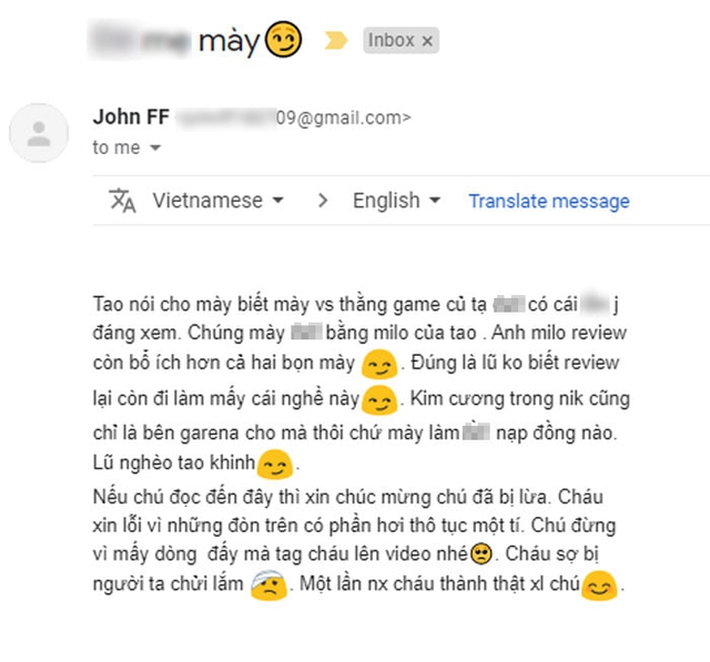 Bị “trẻ trâu” gửi mail chửi thậm tệ, YouTuber triệu subs phản pháo bóc trần sự thật về cộng đồng của mình - Ảnh 2.