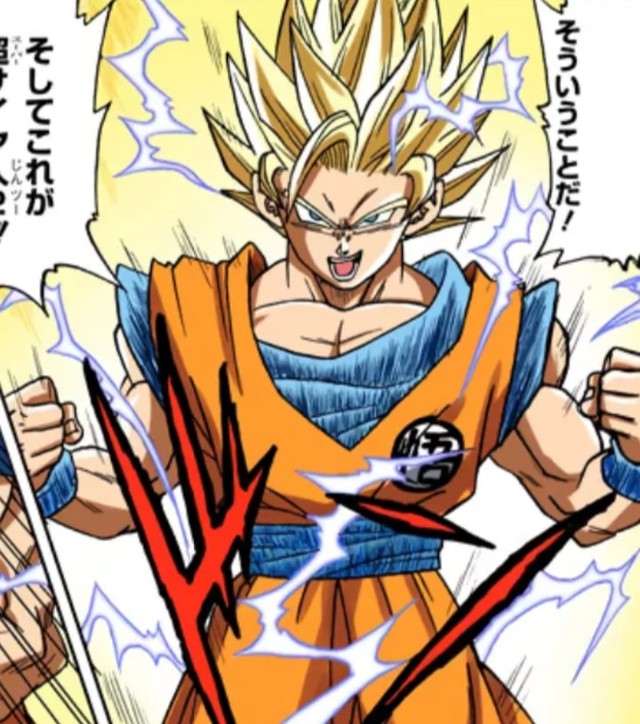 Các cấp độ sức mạnh của Goku khi được lên màu trong manga, fan thốt lên nhìn chất thật - Ảnh 1.