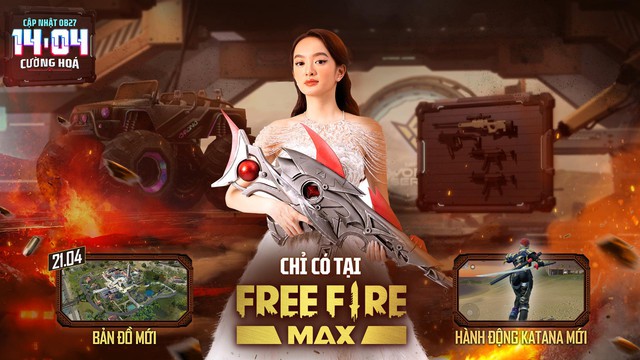 Sảnh chờ Free Fire Max OB27 khiến tất cả ngỡ ngàng với sự xuất hiện của Kaity Nguyen - Ảnh 1.