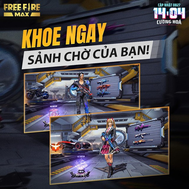 Sảnh chờ Free Fire Max OB27 khiến tất cả ngỡ ngàng với sự xuất hiện của Kaity Nguyen - Ảnh 7.