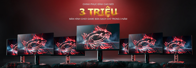 MSI tự hào khi chinh phục thành công cột mốc 3 triệu màn hình - Ảnh 1.