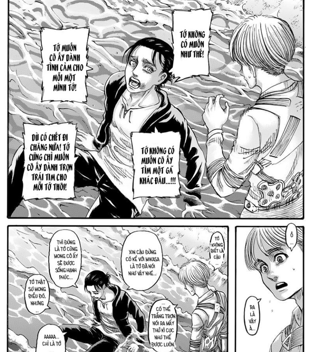 Attack on Titan: Bức xúc vì Mikasa và Eren quá thiệt thòi trong chap cuối, các fan lên tiếng phần anime hãy thay đổi kết cục này đi - Ảnh 1.