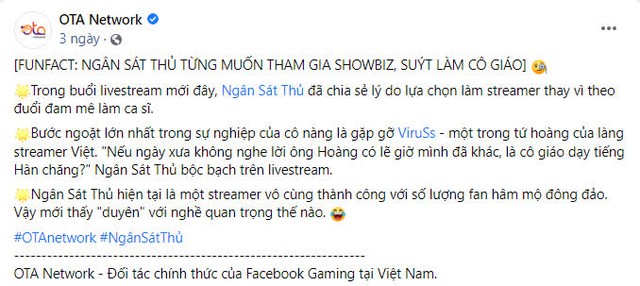 Ngân Sát Thủ tuyên bố không livestream FB nữa, cho biết vì nghe lời ViruSs nên mới có ngày hôm nay - Ảnh 3.