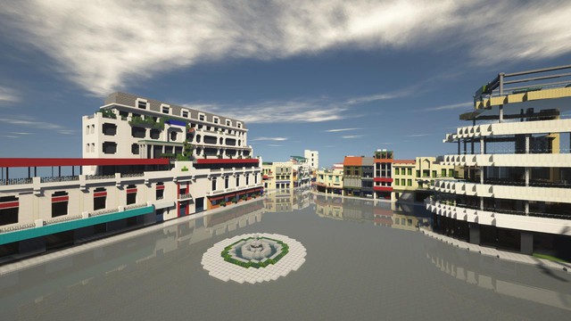 Phố đi bộ quanh Hồ Gươm được tái hiện lại trong Minecraft - Ảnh 2.
