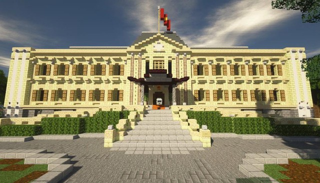 Phố đi bộ quanh Hồ Gươm được tái hiện lại trong Minecraft - Ảnh 4.