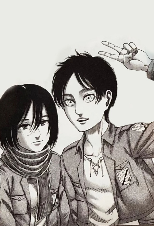 Giữa lúc các fan đang tức sôi máu với kết thúc ẩn của Attack On Titan thì tác giả lại đích thân vẽ cặp đôi Eren và Mikasa - Ảnh 5.