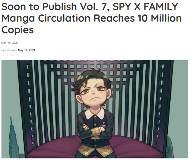 Anime chưa ra, manga SPY X FAMILY đã bất ngờ cán mốc 10 triệu bản ...