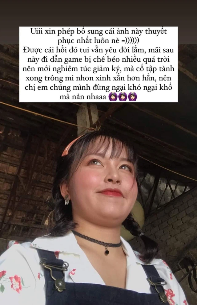 Truyền động lực cho fan, MC PUBG Mobile không ngại “show hình” thời mũm mĩm và tiết lộ bí quyết giảm cân - Ảnh 3.