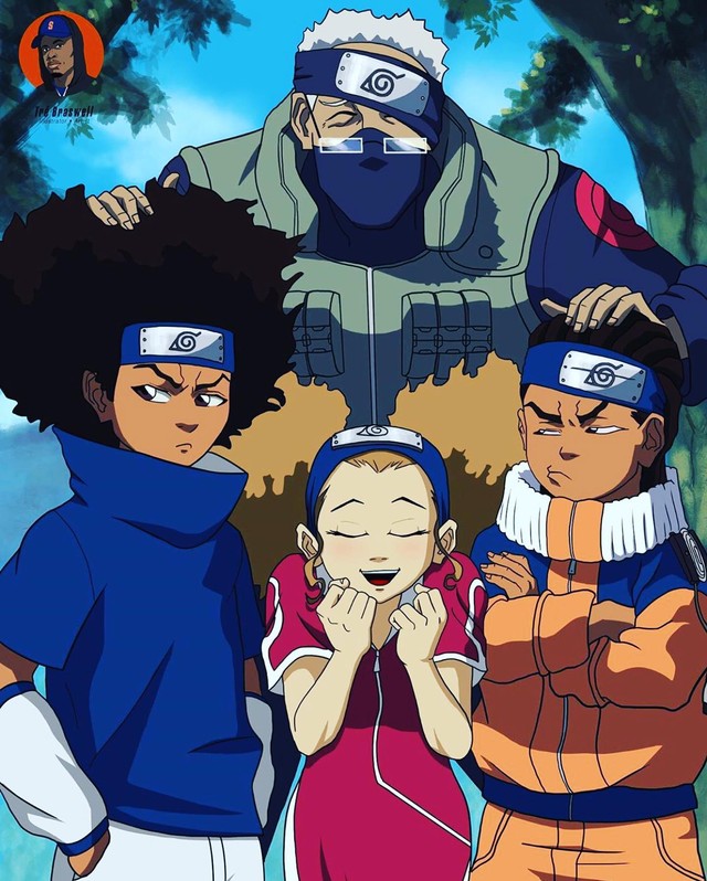 Giật mình khi thấy Kakashi đeo kính lão, Sasuke tóc xù, fan Naruto gào lên sao đội 7 gì mà xấu thế! - Ảnh 1.