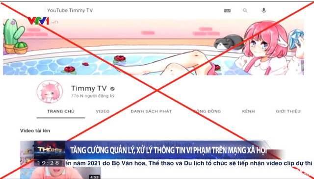 thời - Hàng loạt kênh YouTube bị lên Thời sự VTV, có dấu hiệu vi phạm pháp luật  -1622266788390582949857