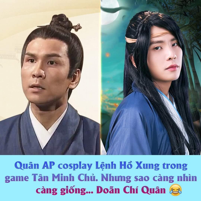 Cosplay 1 mà được tận 2: Quân A.P hóa thân Lệnh Hồ Xung nhưng cả làng ai cũng chắc chắn đấy là... Doãn Chí Bình, khổ chủ cũng đành bó tay - Ảnh 8.