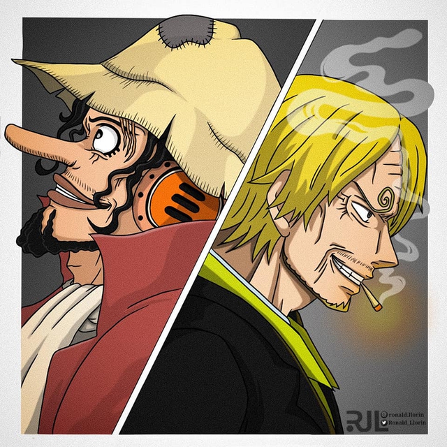 One Piece: Giật mình khi thấy ảnh băng Mũ Rơm tuổi già, Luffy và Zoro giống như bản sao của Roger và Rayleigh - Ảnh 2.