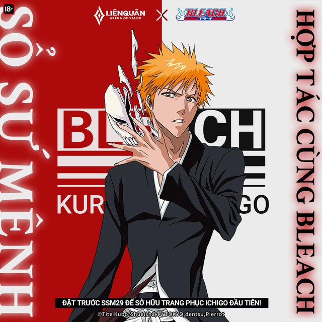 Các trang phục BLEACH độc quyền Ichigo Kurosaki, Byakuya Kuchiki và Toshiro Hitsugaya bước vào thế giới Liên Quân - Ảnh 2.