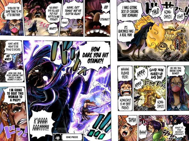 One Piece: Chứng kiến Nami "bón hành" cho Ulti, nhiều độc giả hài hước cho rằng đến cả "Ngũ Hoàng" Luffy còn bị đánh tơi bời Nami-1620472903423784139639