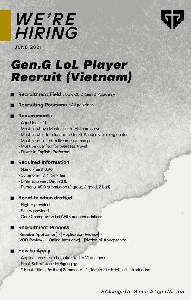LMHT: Cộng đồng game thủ Việt dậy sóng vì thông báo tuyển tài năng của Gen.G Esports - Ảnh 1.