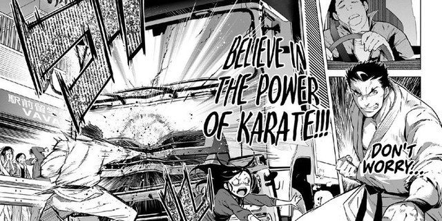 Top 8 bộ truyện isekai có nội dung khó đỡ The-karate-master-fights-truck-kun-16239215523831281995025