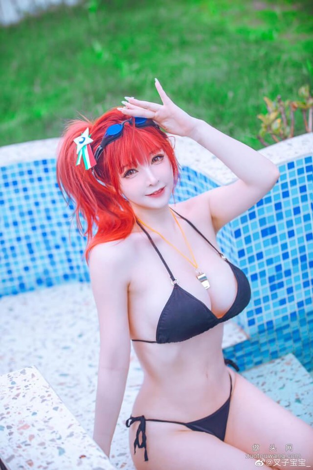 Ngắm mỹ nhân Azur Lane da trắng, mặt xinh, diện bikini khoe vòng một cực sexy - Ảnh 7.