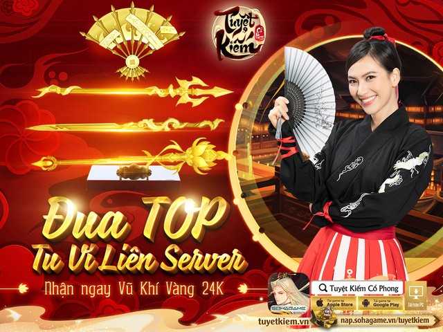 Bom tấn 2 triệu USD - Tuyệt Kiếm Cổ Phong quá hot: TOP 1 Store 3 ngày liên tiếp, đông không kịp mở server! - Ảnh 8.