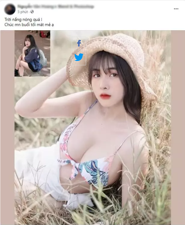 Xinh đẹp và gợi cảm, nữ streamer Việt bất ngờ gặp rắc rối, bị ghép mặt vào ảnh nóng bỏng - Ảnh 2.