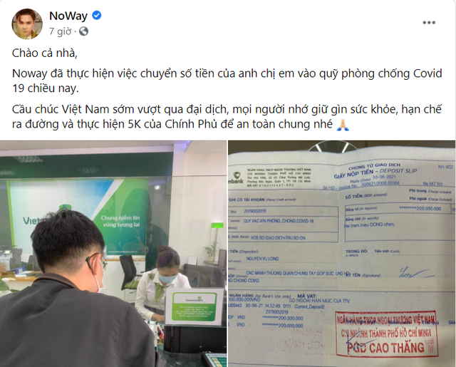 Noway và ông Cao Lê Tuấn Tú thông báo tất toán 200 triệu tiền từ thiện, khép lại lùm xùm ngâm tiền ủng hộ miền Trung - Ảnh 1.