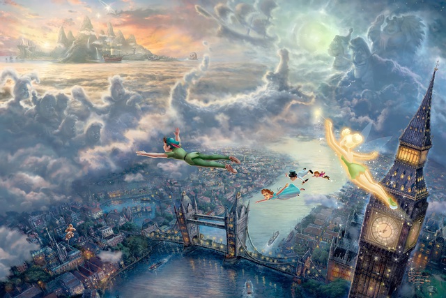 Đắm chìm trong thế giới thần tiên của phim hoạt hình Disney qua lăng kính của họa sĩ Thomas Kinkade - Ảnh 2.