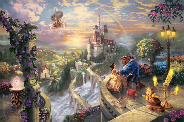Đắm chìm trong thế giới thần tiên của phim hoạt hình Disney qua lăng kính của họa sĩ Thomas Kinkade - Ảnh 8.