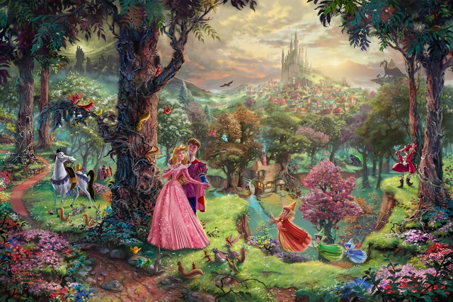 Đắm chìm trong thế giới thần tiên của phim hoạt hình Disney qua lăng kính của họa sĩ Thomas Kinkade - Ảnh 10.