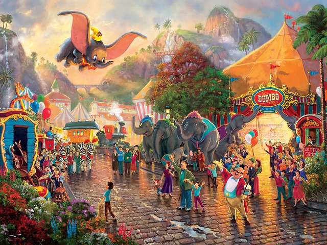 Đắm chìm trong thế giới thần tiên của phim hoạt hình Disney qua lăng kính của họa sĩ Thomas Kinkade - Ảnh 14.