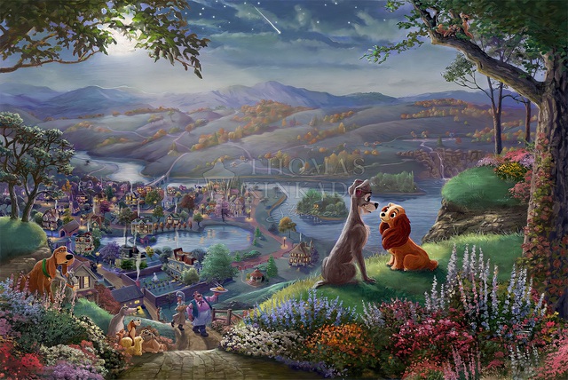 Đắm chìm trong thế giới thần tiên của phim hoạt hình Disney qua lăng kính của họa sĩ Thomas Kinkade - Ảnh 23.
