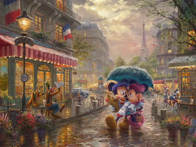 Đắm chìm trong thế giới thần tiên của phim hoạt hình Disney qua lăng kính của họa sĩ Thomas Kinkade - Ảnh 26.