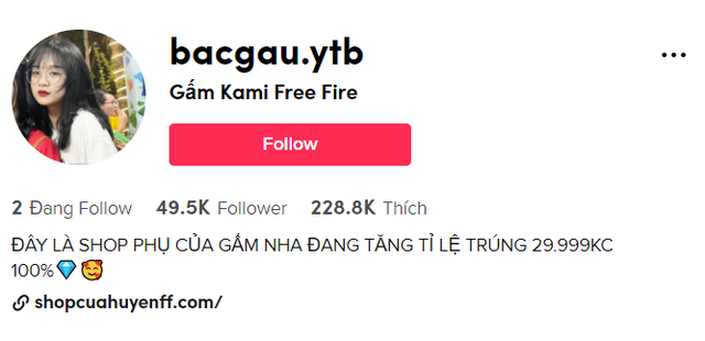 Fake tài khoản của hot girl bida, kẻ gian “hút” lượng follow lớn, ngang nhiên “xài chùa” ảnh chính chủ rao bán acc game - Ảnh 2.