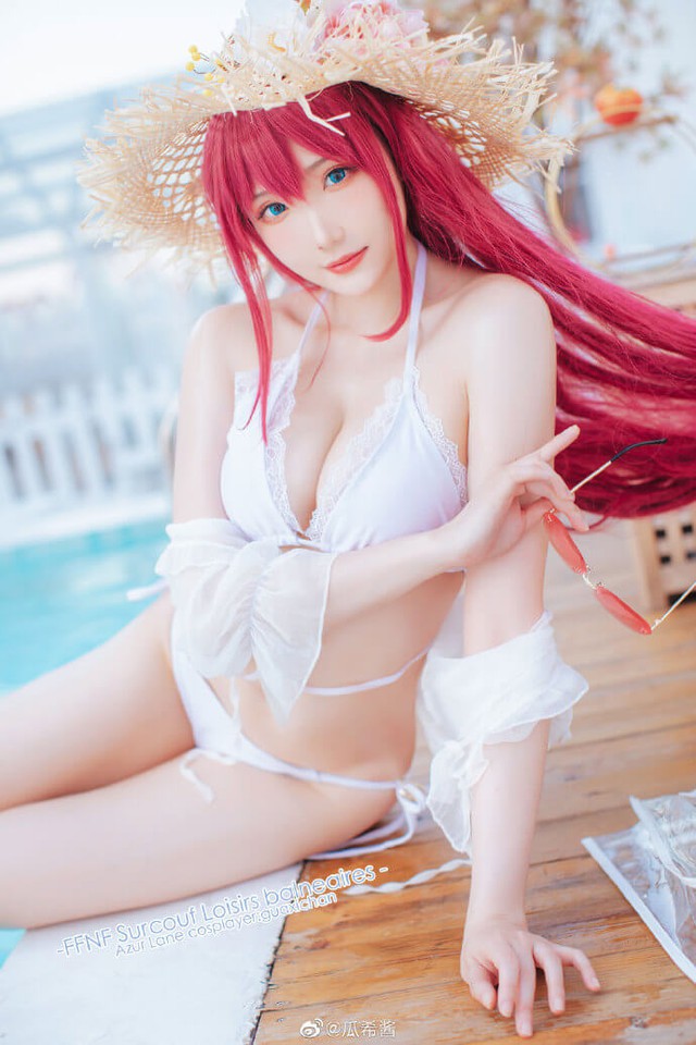 Ngắm gái xinh Azur Lane thả dáng trong bộ bikini trắng tinh khôi Photo-1-1625111186698461698362