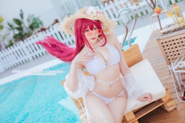 Ngắm gái xinh Azur Lane thả dáng trong bộ bikini trắng tinh khôi Photo-3-16251112271051701483574