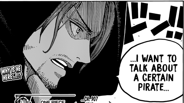 One Piece chapter 1018 đưa ra một plot twist lớn liên quan đến thân phận thật sự của Tứ Hoàng Shanks? - Ảnh 3.