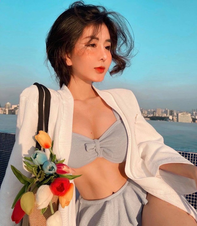 Nhan sắc “lên hương, hot girl ngực khủng bị CĐM soi nghi ngờ dao kéo, lạm dụng sửa mặt - Ảnh 4.