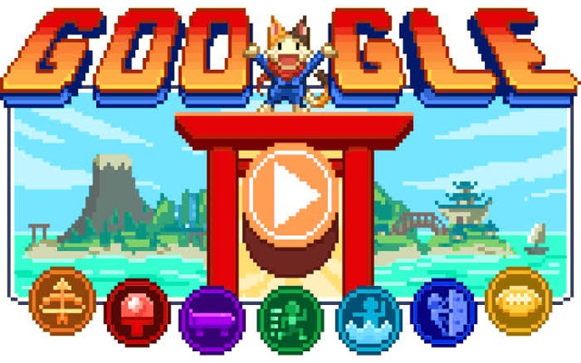 Hội thao quán quân Doodle khởi tranh và 7 tựa game 16-bit siêu thú vị trên Google hôm nay - Ảnh 1.