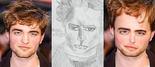 Nhìn tranh người hâm mộ vẽ người nổi tiếng, có cái gì đó sai khủng khiếp khiến mặt ai cũng bị biến dạng - Ảnh 15.
