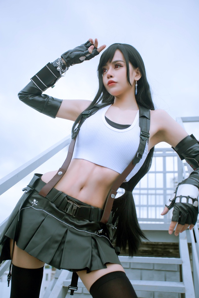 Nóng mắt ngắm loạt ảnh cosplay nàng Tifa trong Final Fantasy với thần thái đầy mời gọi - Ảnh 6.