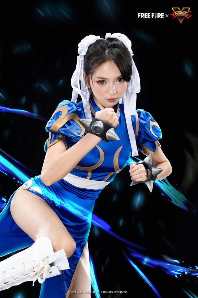 Cosplay nhân vật Street Fighter trong Free Fire, các hot girl Việt nóng bỏng và sexy với vòng 3 thu hút - Ảnh 3.