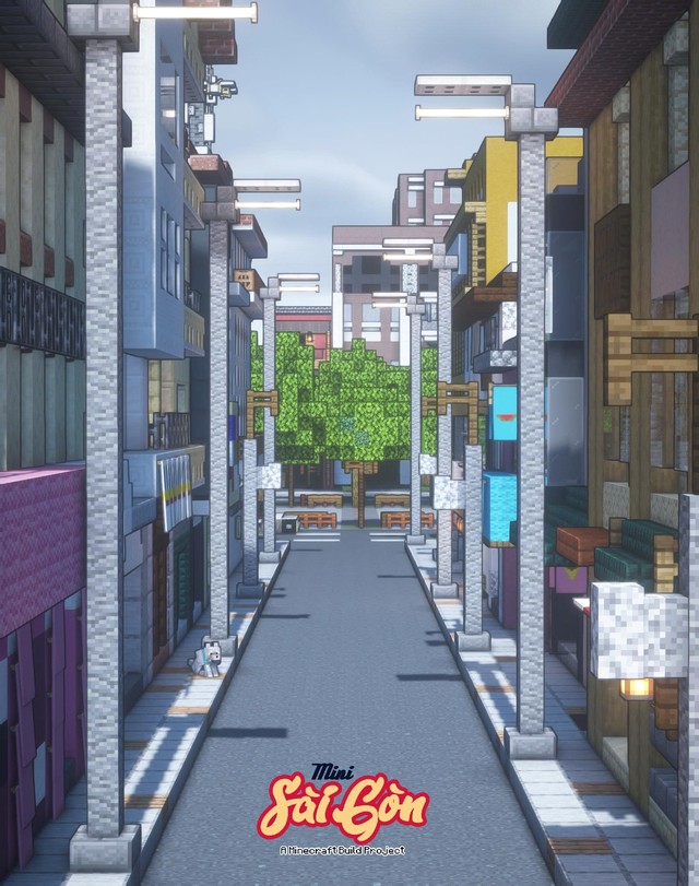 Game thủ tái hiện thành phố Hồ Chí Minh tươi đẹp trong tựa game Minecraft - Ảnh 4.